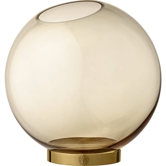 AYTM Globe Vaas - amber/goud - Ø 21 cm - amber/goud - Ø 21 cm