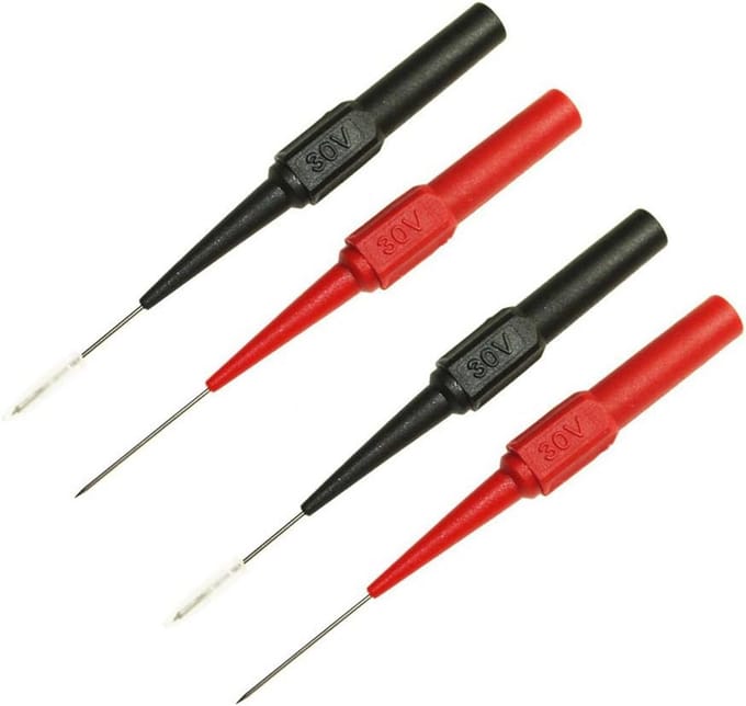 Multimeter Test Sondes met Banaan Plug - Set van 2 Paar voor Nauwkeurige Metingen