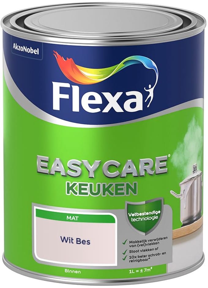 Flexa - Easycare Keuken - Wit Bes - Mengverf - 1 L