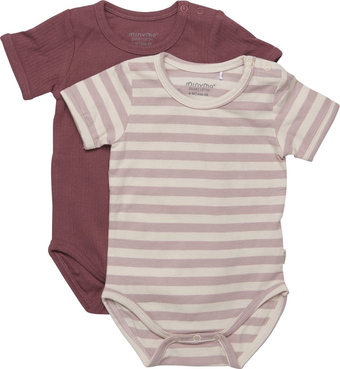 Minymo kinderbody SS (set van 2) Violet Ice
