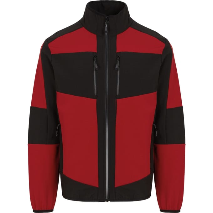 Regatta Heren E-Volve 2 Layer Soft Shell Jas (Klassiek rood/zwart)