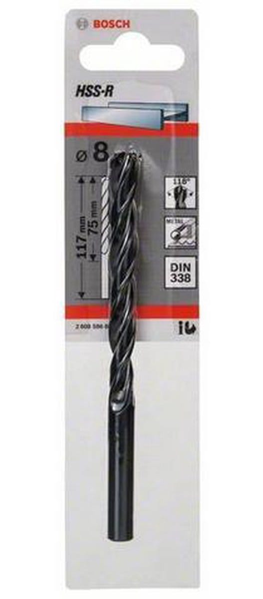 Bosch - Metaalboren HSS-R, DIN 338 8 x 75 x 117 mm
