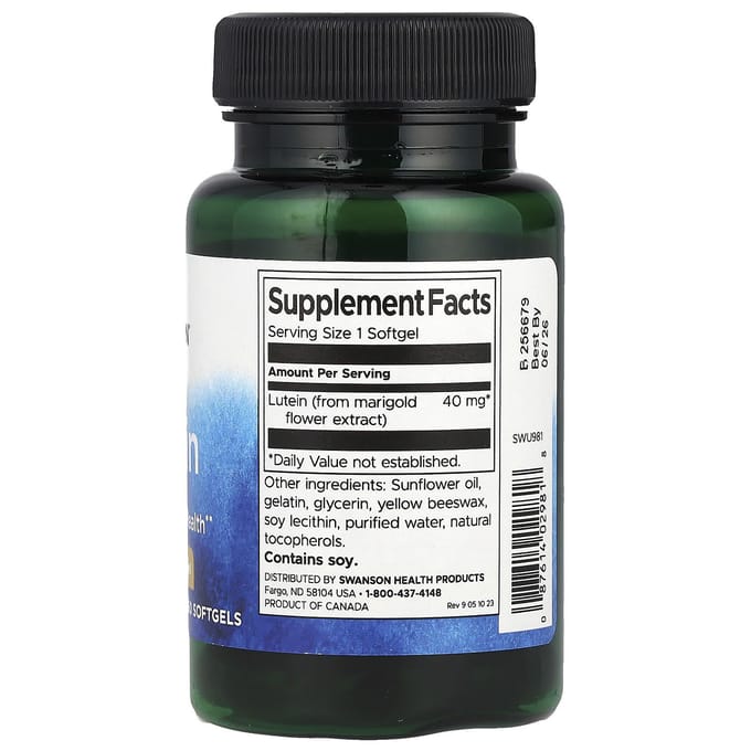 Luteïne, 40 mg, 60 zachte capsules