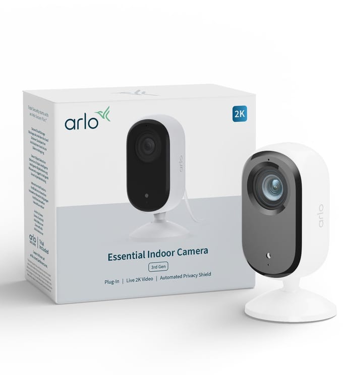 Arlo Essential3 2K beveiligingscamera voor binnen - 1 IP-Camera