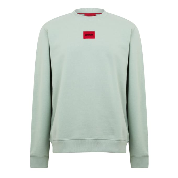 Hugo Heren Diragol Sweatshirt met ronde hals (Pastelgroen)