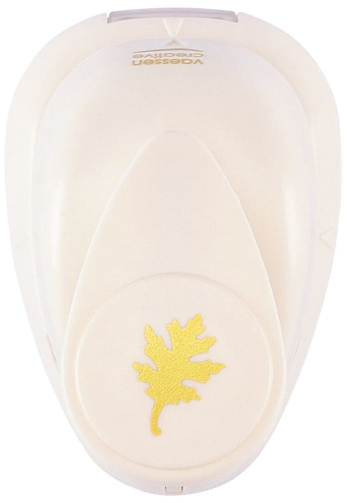 Vaessen Creative Pons - Figuurpons - Eikenblad - 1,1 x 1,5 cm