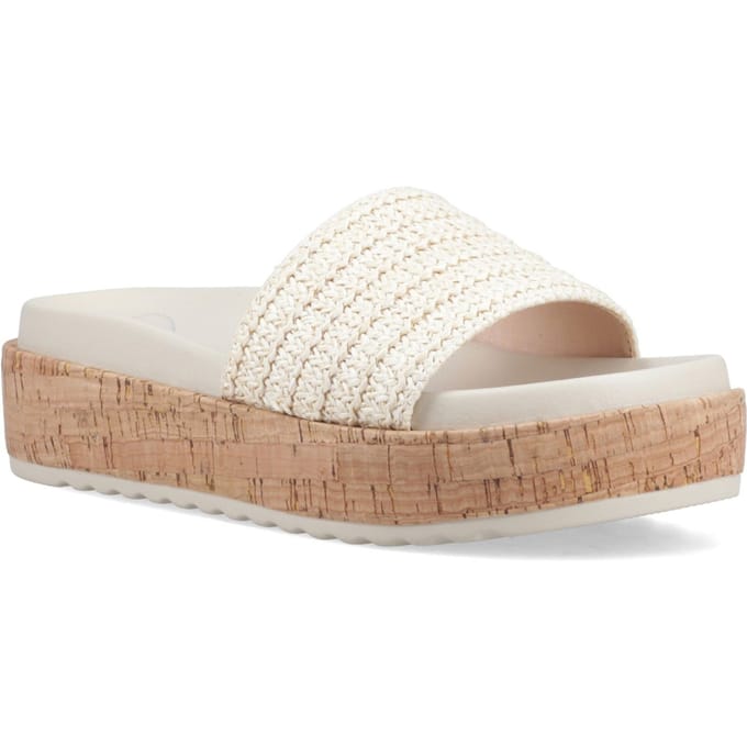 Rocket Dog Faye Alti Raffia Textiel Dames Natuurlijke Sandalen