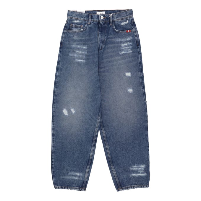 Damesjeans W Baggy Denim Gescheurd denim
