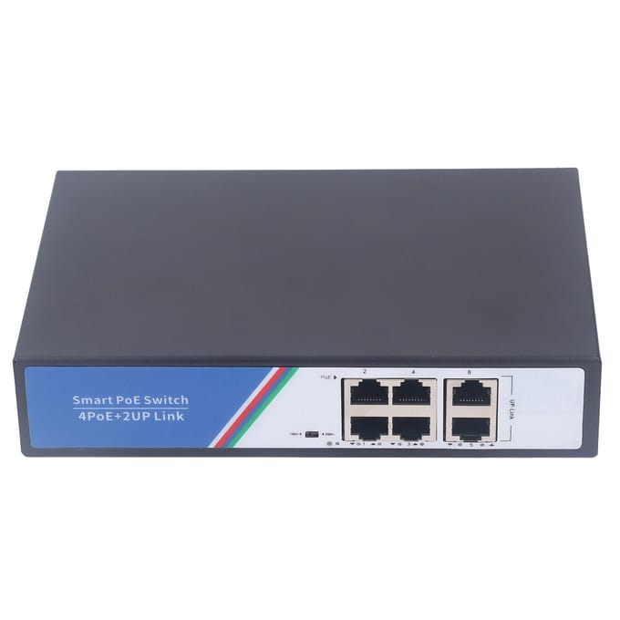 Ethernet Switch 6 Poort 12Gbps Schakelcapaciteit Switcher Netwerk Splitter Plug and Play 100?240V