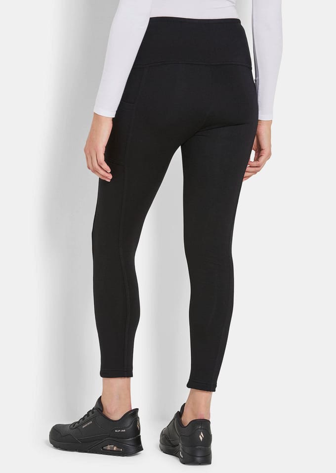 Thermische legging van viscose-jersey - zwart - Gr. 48 van Goldner Fashion