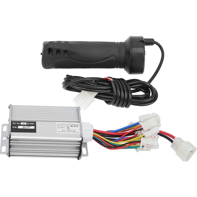 36V 1000W Controller met Gewone Lange Draad Gashendel Kit Elektrische Fiets Accessoire black