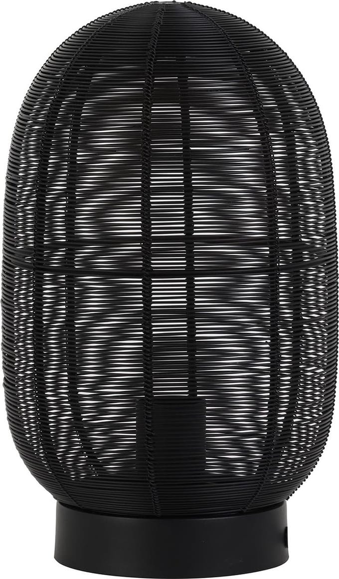Light & Living Tafellamp Ophra - Zwart - Ø18cm - Modern