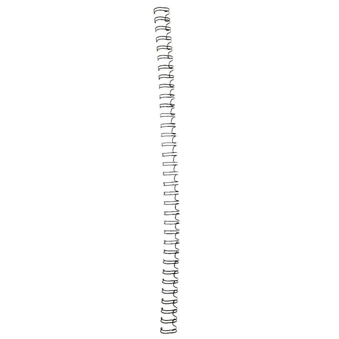 100 STUKS 9,5 mm Zwart A4 Formaat 34 Tanden 3:1 Dubbele Lus Draad Binddraad Kalenderbinding IJzer white