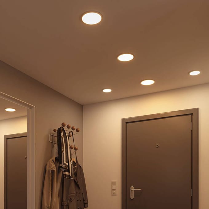 VariFit LED-inbouwpaneel 3-Step-Dim Areo IP44 rond 230 mm 16W 1400lm 4000K Wit dimbaar