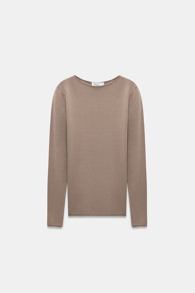 Dames Ribbels Boothals Slim-fit Trui