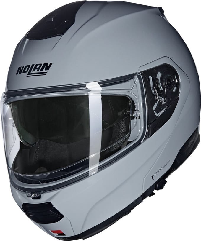 Nolan N100-6 Classico 303 Grijs Glossy Systeemhelm - Maat M - Helm