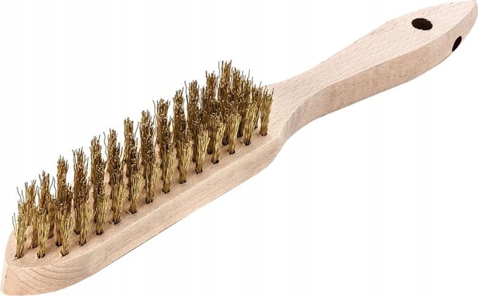 Lessmann Messing Draadborstel 5 Rijen, 0.35mm Golfdraad