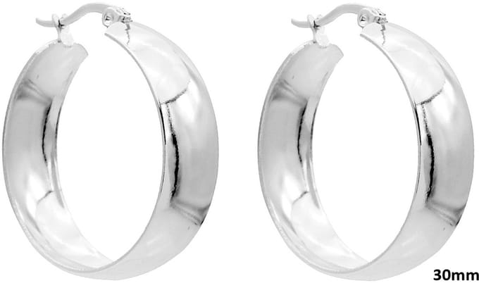 Oorbellen - RVS - 30 mm
