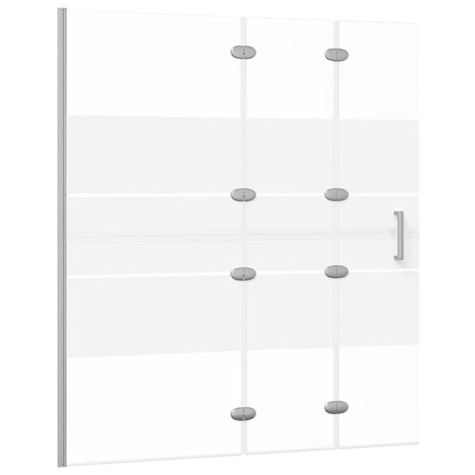 vidaXL - Douchewand - inklapbaar - 120x140 - cm - ESG - wit