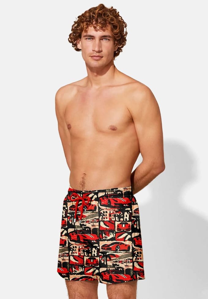 "Rosso Corsa" Zwemshorts