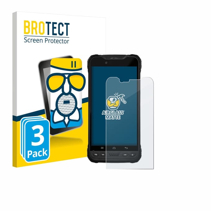 BROTECT - Screenprotector voor Zebra Xplore M60 - Folie Beschermfolie Beschermglas matte 3 Stuks