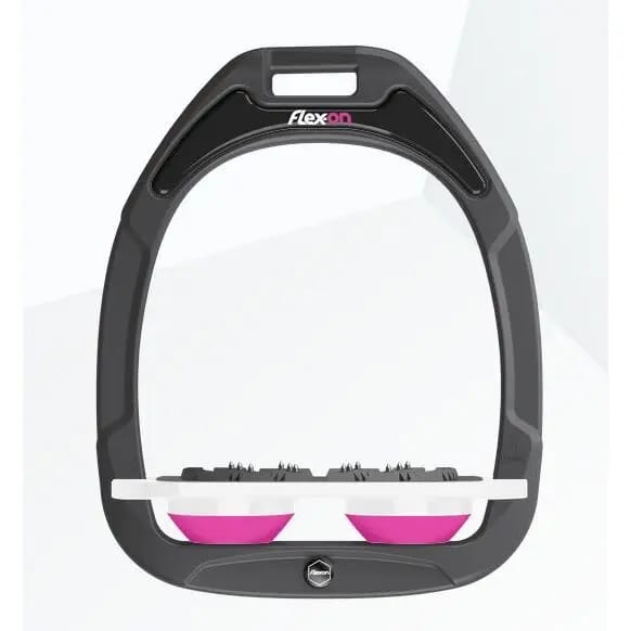 Platte Ultra Grip Teugels Antraciet/Wit/Roze Flex-On Green Composite