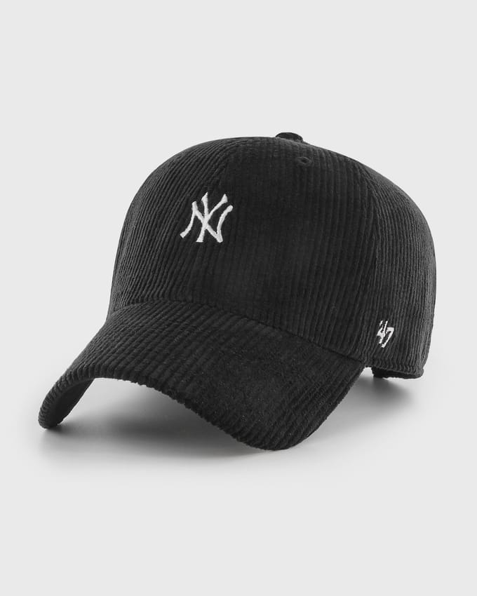 MLB New York Yankees Mini Script Suede Visor ’47 CLEAN UP