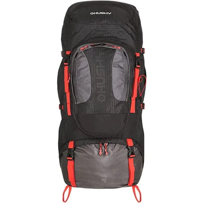 Husky rugzak Expeditie Samont backpack 60 + 10 liter - Zwart met Rood