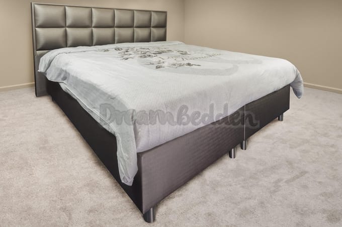 Boxspring 140x200 Valencia Incl. Pocketvering 7-zones matras ca. 25cm Dik