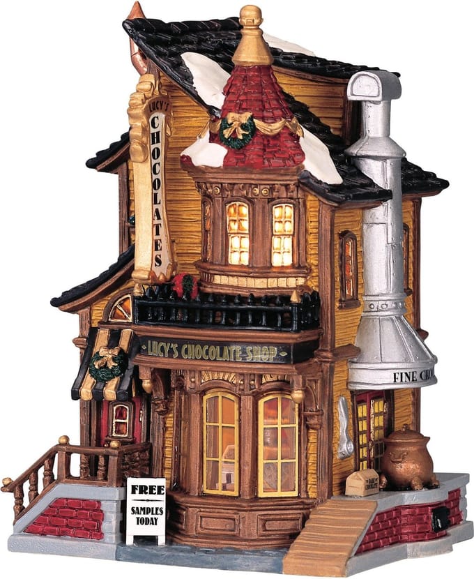 Lemax Kerstdorp Lucy's Chocolate Shop - Met verlichting
