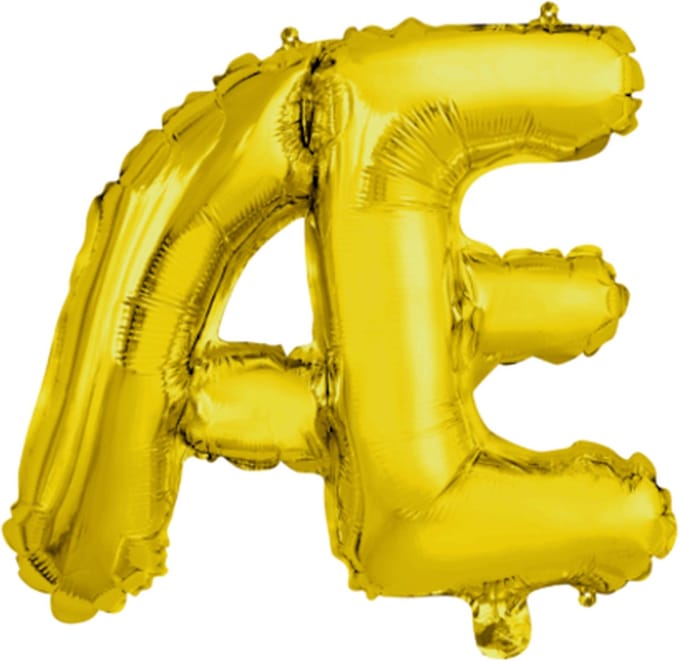 Folie Ballon Letter 40″ Æ - Goud