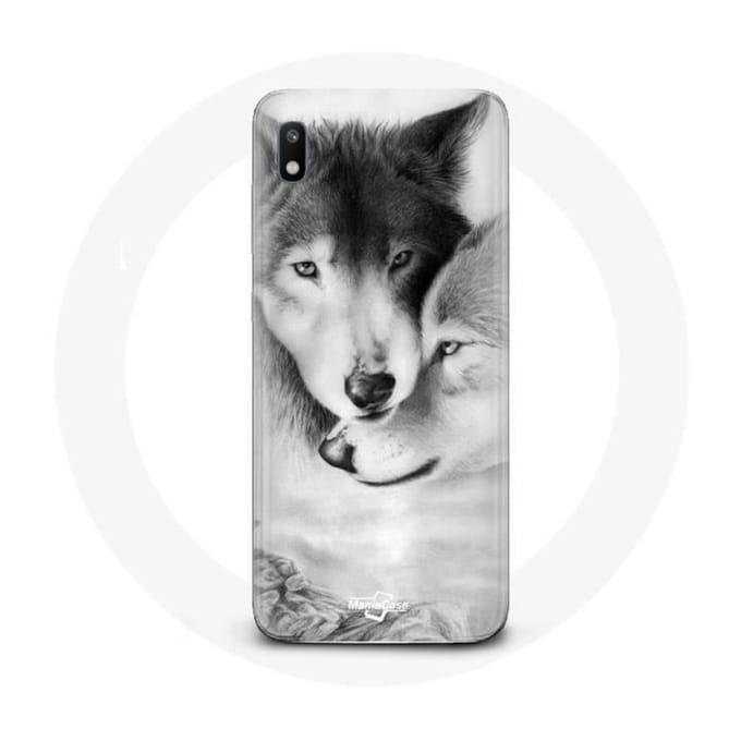 Hoesje voor Samsung Galaxy A10 Wolf Duo dieren