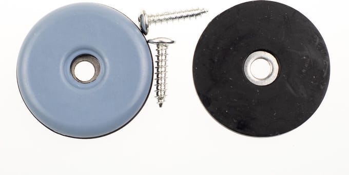 Verlofix Meubelglijder Schroef Diam.22mm Kunstst. Grijs 8stuks