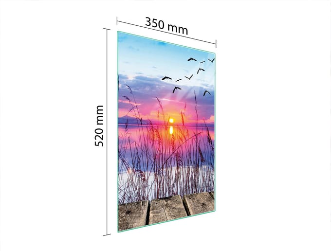 TMK ArtDeko - Snijplank Glas - 35x52 cm - Hartvormig - Veilig - Veelzijdig