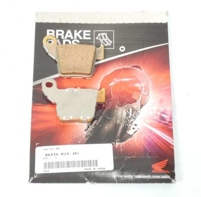 Remblokken origineel voor Motor HM 50 CRM Derapage 2011 tot 2012 achteraan Nieuw