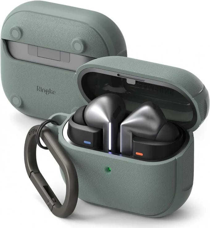 Ringke Onyx Magnetische hoes voor Samsung Galaxy Buds3 FE / Buds3 Pro / Buds3, Groen
