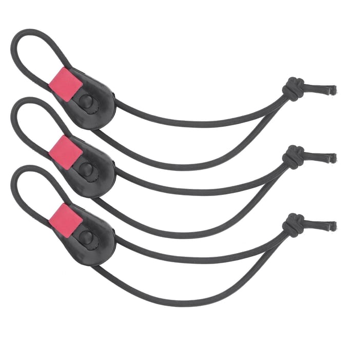 3 stuks Vishengel Snelbinders Leash voor Hengelsteunen Organizer Elastische Koordbanden black