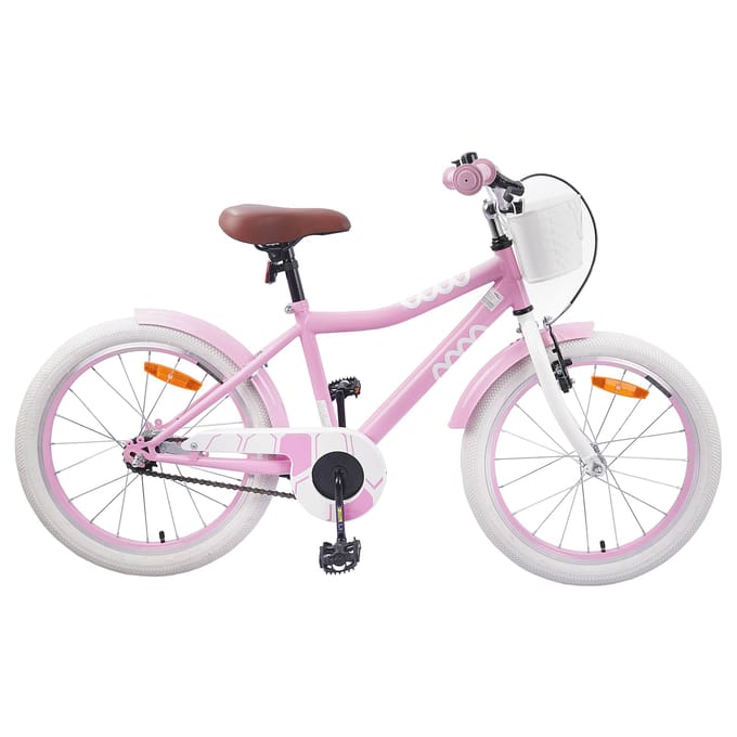 vidaXL - Kinderfiets - 18 - Inch - voor - 5-7 - jaar - oud - Licht - Roze