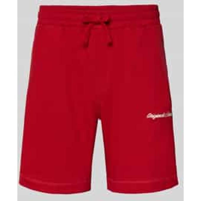 Sweatshorts met labelstitching model 'KARL'
