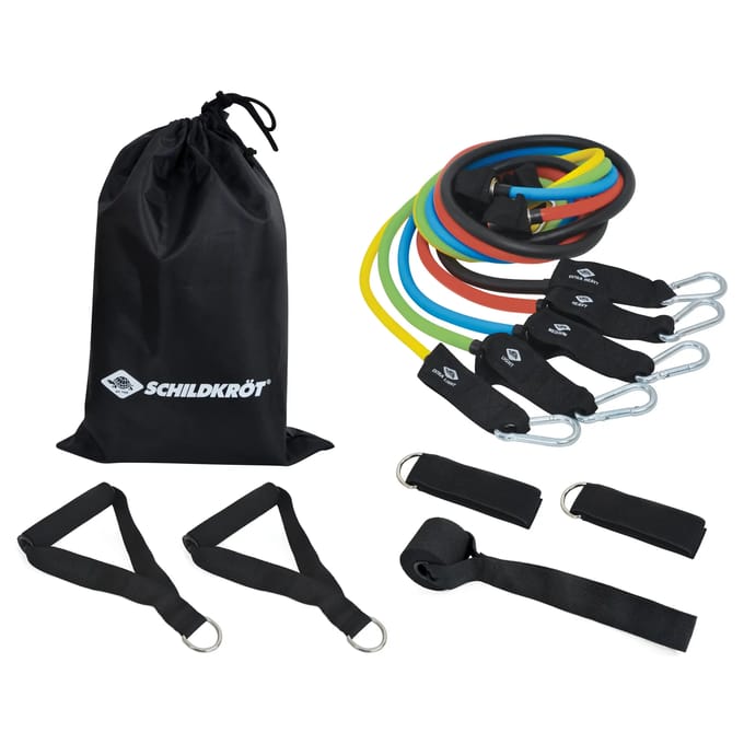 Schildkröt weerstandsbanden fitness set - 5 niveaus - training thuis.