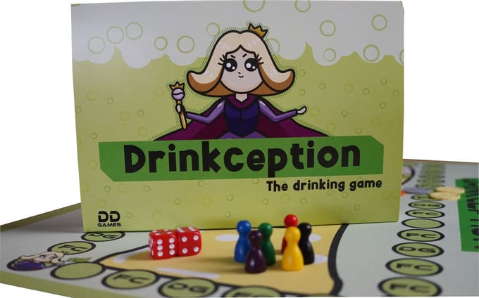 Drinkception - drankspel - drankspellen - drinkspel - dobbelspel - partyspel