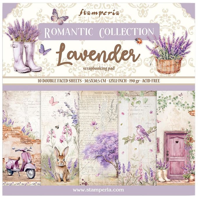 Scrapbook blok "Lavendel"
