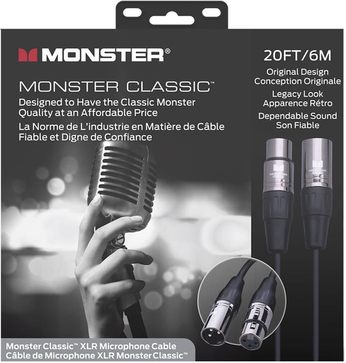 Monster Cable Classic XLR Microfoonkabel 6 Meter 600501