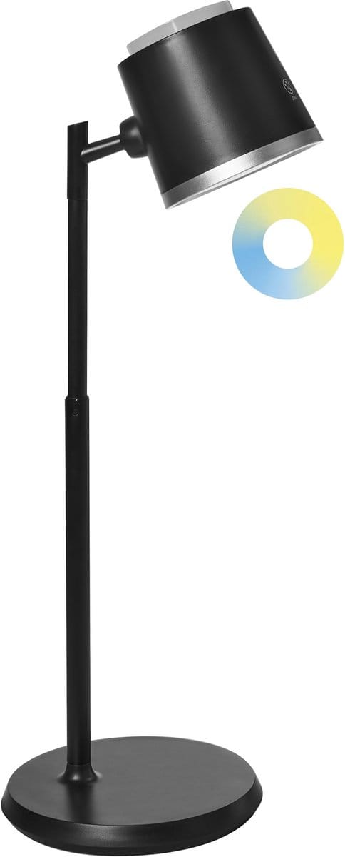 LIBRA - Bureaulamp LED - Zwart - Synthetisch materiaal