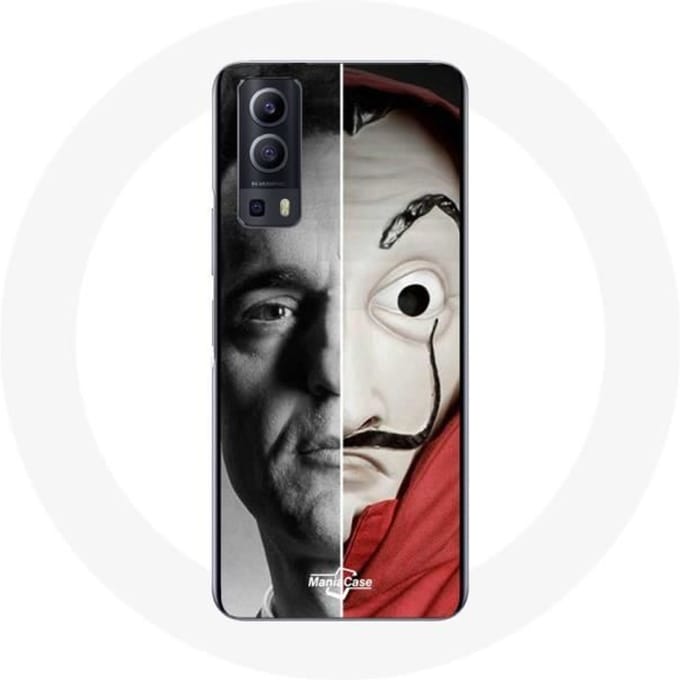 Coque Vivo Y72 La casa de papel Berlin Mask Split