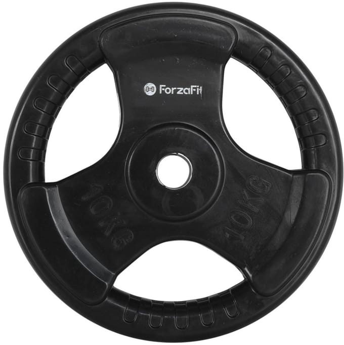 ForzaFit halterschijf rubber - boring 60 mm - 10 kg