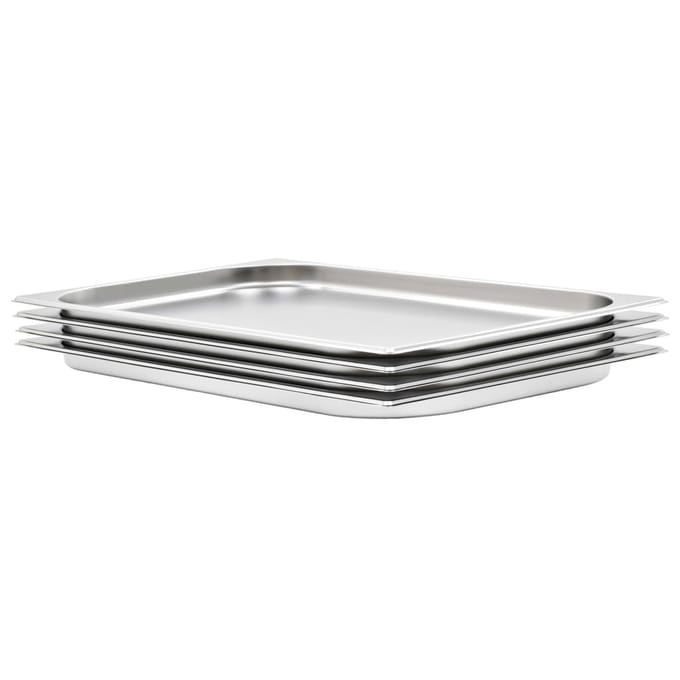 vidaXL - Gastronormbakken - 4 - st - GN - 1/1 - 20 - mm - roestvrij - staal