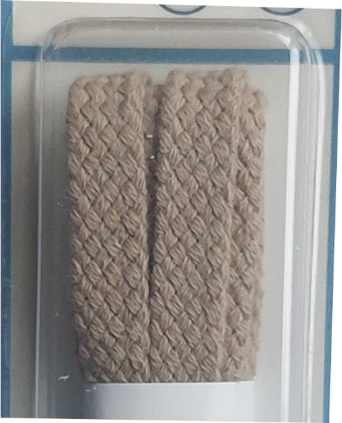 Cordial Veter - Beige - Plat - Lengte 90 cm - Breedte 7 mm - Schoenveter