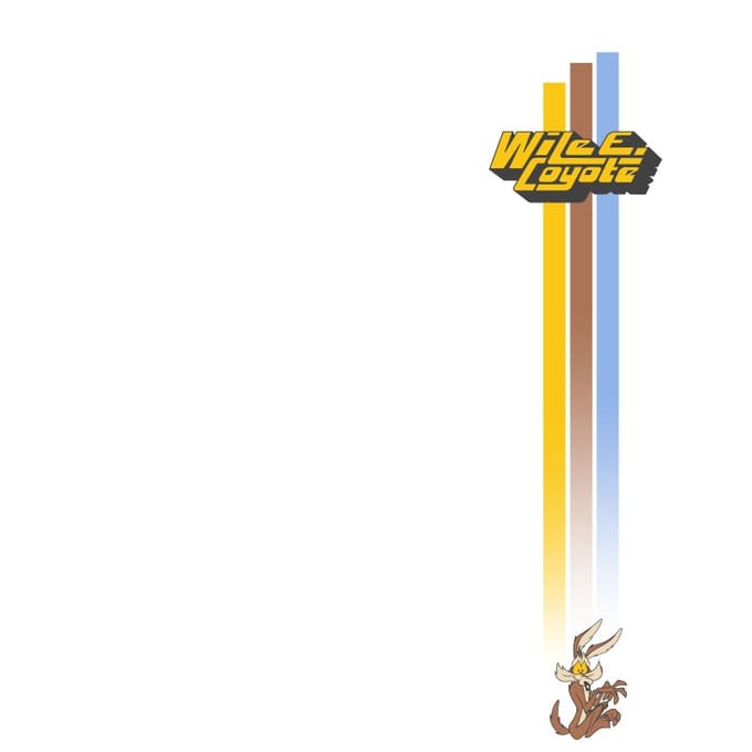 Looney Tunes Kaboom! Wile E. Coyote Retro Stripe t-shirt - Wit - M
