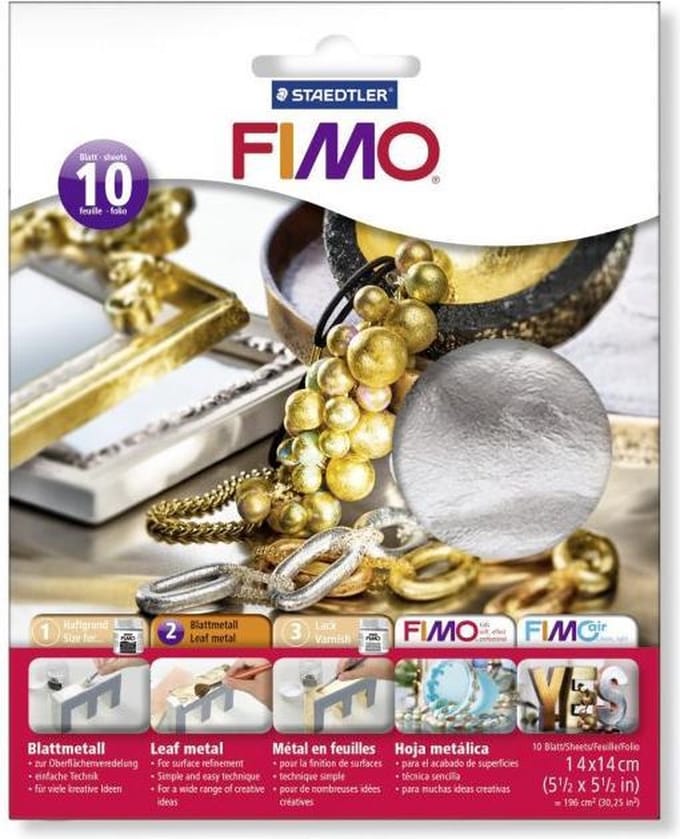 Fimo Bladmetaal Zilver